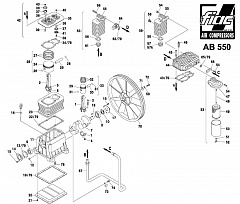Запасные части для компрессора AB 550